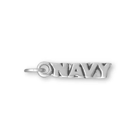 Navy Silver Charm
