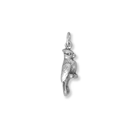 Pretty Cardinal Silver Charm
