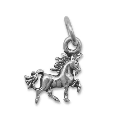 Unicorn Silver Charm