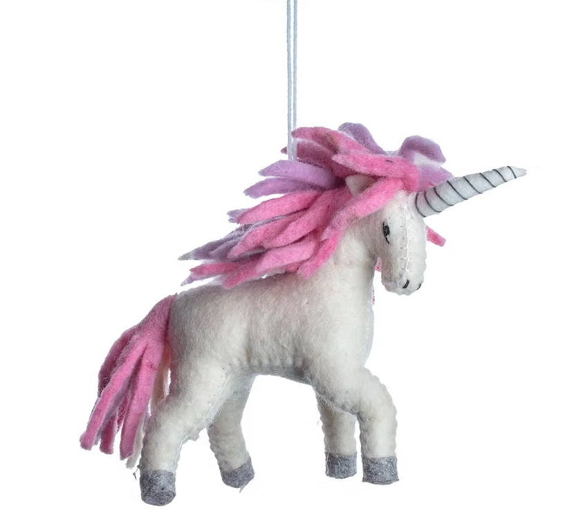 Unicorn Pink Ornament