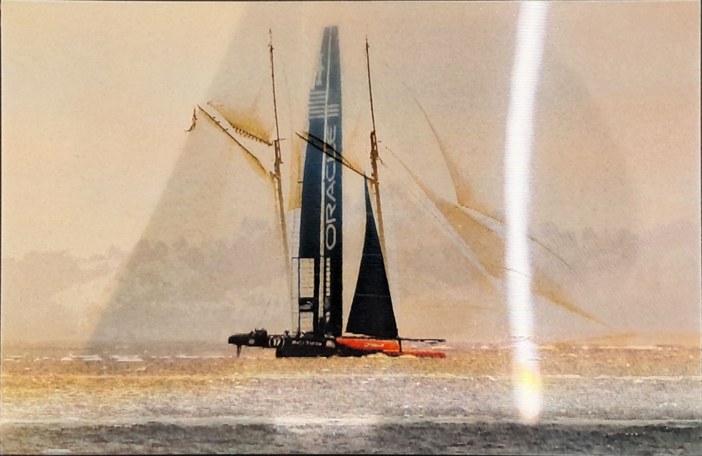 America's Cup Lenticular Postcard