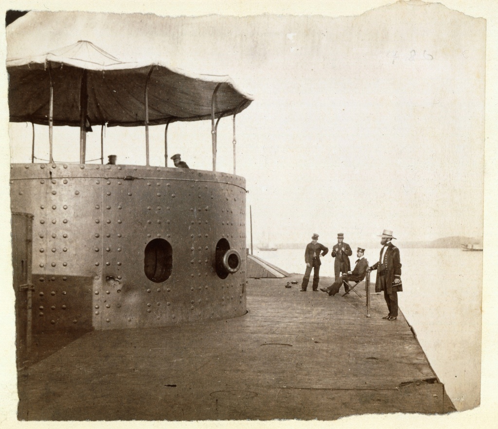 USS Monitor View of Turret 8"x10" Print