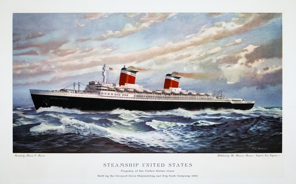 Steamship United States 11"x21" Print