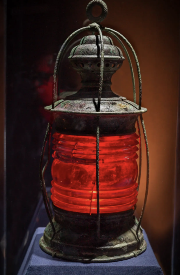 USS Monitor Lantern Postcard