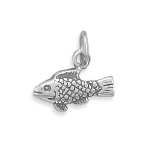 [7818] Fish Silver Charm