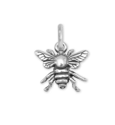 [7134] Bee Silver Charm
