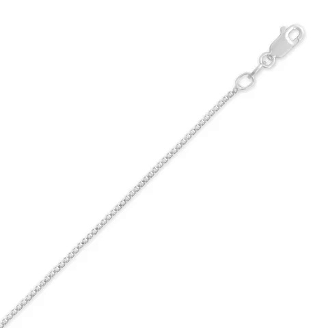 [BX2216] Box Chain Silver 16" Necklace