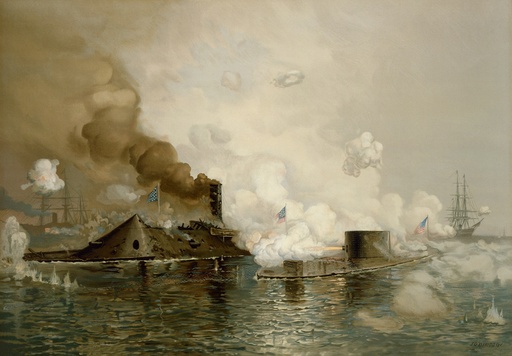 [BOH] Battle of Hampton Roads Metal Magnet