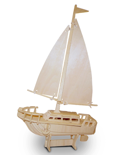 [1128] Sailboat 3D Puzzle Kit