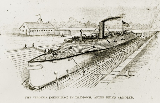 [PR-VDD4x6] Virginia in Dry Dock 4"x6" Print