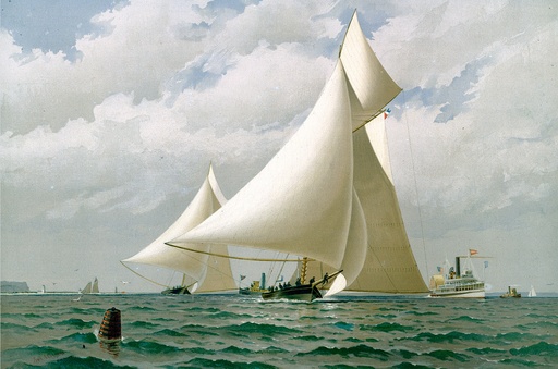 [PR-FAC5x7] For the America's Cup, 1881 Start 5"x7" Print
