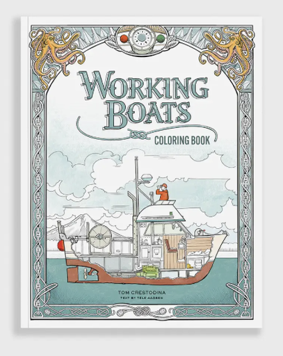 [9781632175069] Working Boats Life At Sea Children's Coloring Book