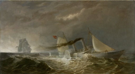 [PR-CBR16x24] Confederate Blockade Runner 16.625"x23.5" Print